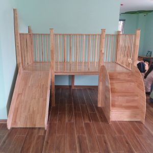 Alternative view of Nhà Khối Cầu Trượt Bộ Vận Động Bằng Gỗ Tự Nhiên