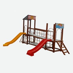 Alternative view of Nhà Chòi Cầu Trượt Gỗ 2 Máng Đơn