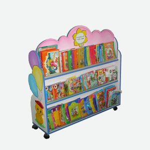 Kệ Sách Gỗ Đứng 2 Mặt Nhỏ Gọn Đẹp Cho Trẻ Mầm Non