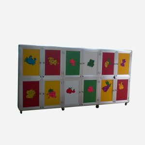 Kệ Tủ Mầm Non Để Đồ Cá Nhân Và Giày Dép 12 Ô
