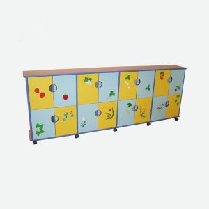 Tủ Balo Mầm Non Bằng Gỗ MDF 16 Ô